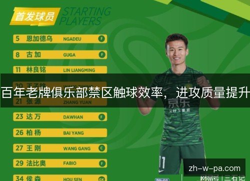 百年老牌俱乐部禁区触球效率，进攻质量提升